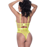 Exposed by Magic Silk Star Design High Leg Teddy Lingerie Teddies